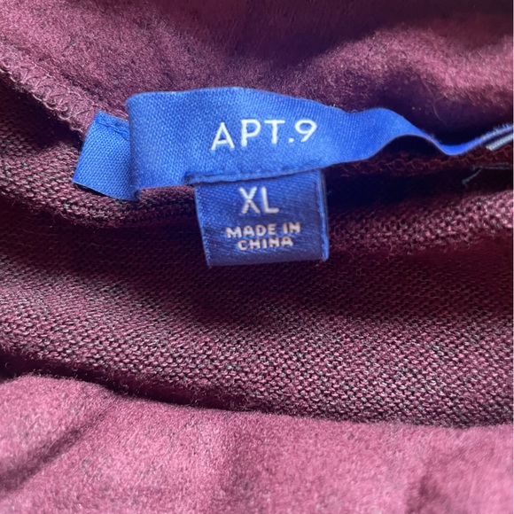 Maroon Cowl Neck Tunic Dress - Picture 4 of 4